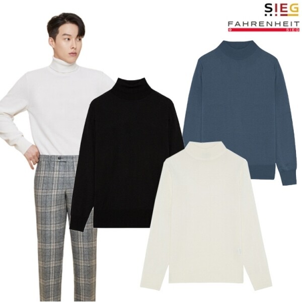 패션플러스 - [지이크/파렌하이트]신원남성 인기 반폴라니트 균일딜