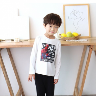 [패션플러스][레노마 이너웨어][레노마이너]스파이더 맨 남아 파워 9부 피치기모 상하세트 IV_KG(32946_0A3EM05041)