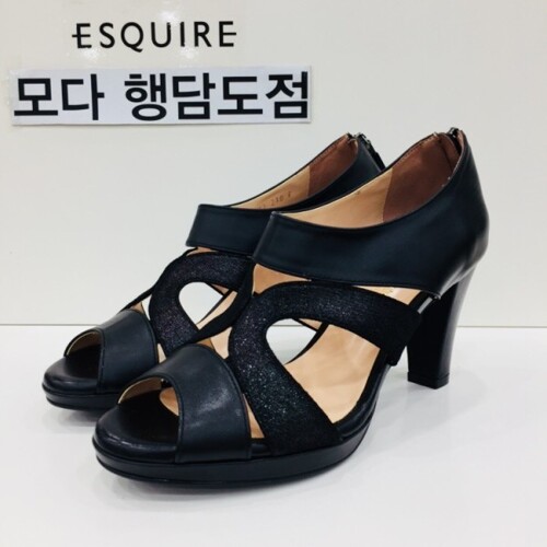 패션플러스 - 에스콰이아 여성 하이힐 샌들(8cm) PF7SST511 패션플러스