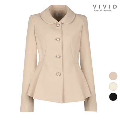 [패션플러스][비비드 시크릿가너]여성 러블리 카라 봄가을 정장자켓(33874_VS411003)