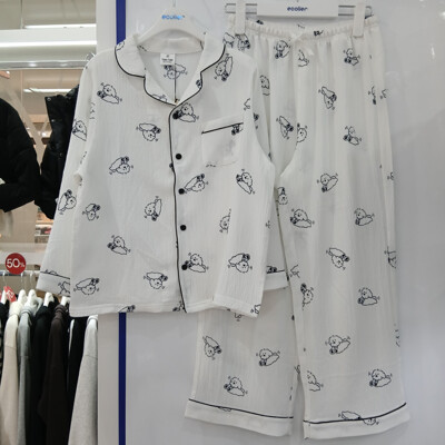 [에꼴리에(MODA outlet_부평)][패션플러스][에꼴리에][모다부평]댕댕이 소프트 파자마 세트/26OP751WT_BP(39516_26OP751WT_BP)