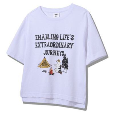 [패션플러스][지프키즈]25신상 남여공용키즈    익곰 펭귄 5부 반팔KQ2TSF253_US(41610_KQ2TSF253)