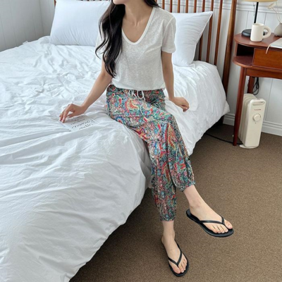 [패션플러스][오노마][오노마] ONM 오리엔탈패턴 밴딩 여름 쿨 조거바지 (29548367)(49254_29548367)