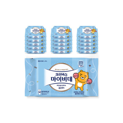 [패션플러스][크리넥스]크리넥스 마이비데 클린케어 카카오 40매X16팩(55397_11038978_05550_16PACK)