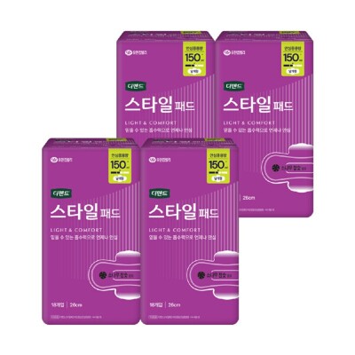 [패션플러스][디펜드]디펜드 스타일 패드 참숯 안심중용량 18PX4팩(55410_11041723_25110_4PACK)