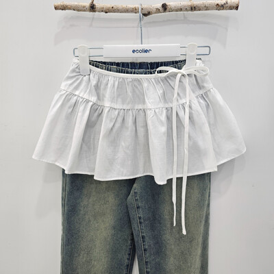 [패션플러스][에꼴리에][시흥모다] 에꼴리에 주니어 레이어드 랩스커트  26OP851_SH(560560_26OP851_SH)