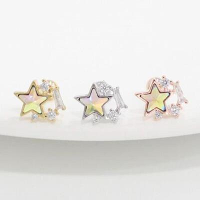 [365][패션플러스][다잇템]여자 쁘띠 금색 스타 분홍 써지컬 귀걸이_3 (34446877)(561642_34446877)