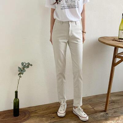 [패션플러스][다잇템]여자 데일리 SS 타이트 슬림핏 코튼팬츠 팬츠_4 (41350945)(561642_41350945)
