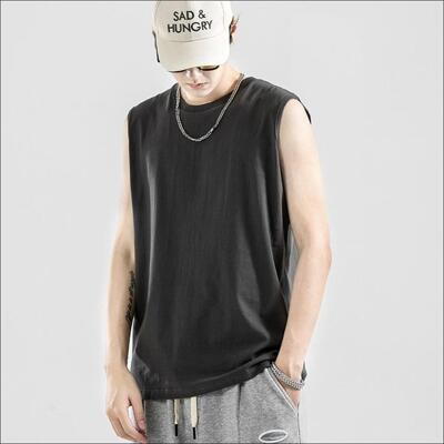 [패션플러스][다잇템]남자 슬리브리스 면원단 코지 티셔츠_4 (41387352)(561642_41387352)