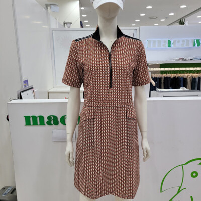 [패션플러스][마코]모다남양주 여성  전판기하학 패턴  집업원피스 MOW2OP1134_GN(563264_MOW2OP1134)