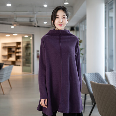 [패션플러스][모슬린]엄마옷 반폴라 롱 티셔츠 516FGH229 마담/중년여성/빅사이즈/50대/60대(564449_TP516229)