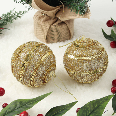 [몬스터몰][패션플러스][디작소]골드 글리터 장식볼 2p(10cm) (블링스팽글)(566329_5008649190)