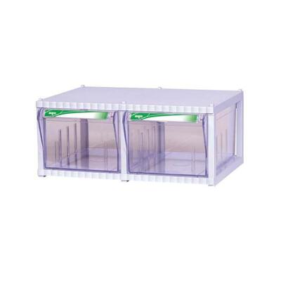 [패션플러스][주식회사 브이와이][JHP11169_51CR]브레인 1단2칸 소품정리함 300x230x132mm (29027799)(567187_29027799)