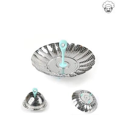 [패션플러스][주식회사 브이와이][JH21OOU9_52C5]스텐 만능찜기 접이식 찜기 찜받침 28cm (31414843)(567187_31414843)