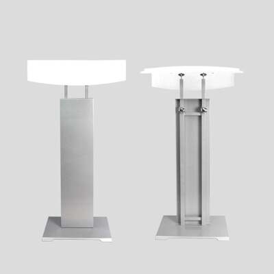 [패션플러스][브이와이]거치대 화이트 안내 각절 간판 장착 520mm(568134_VCMO4OZE)