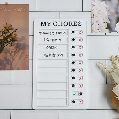 [패션플러스][브이와이]계획점검 트 보드 기본 점검표 일과표 메모(568134_VCMP1QOE)