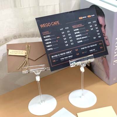 [패션플러스][브이와이]집게 메모집게 가격표꽂이 쇼 메모홀더 명함꽂(568134_VCMP6KXN)