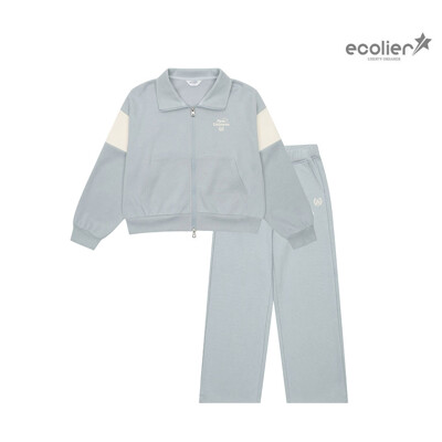 [패션플러스][에꼴리에]여자 겨울신상 사카리바카라셋업점퍼 와이드바지 상하복 셋트24D5781/24D5782_CC(569958_24D578124D5782)