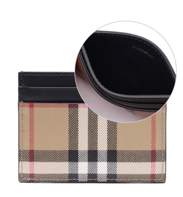 [패션플러스][버버리]여성 빈티지 체크 카드지갑 (8065483 ARCHIVE BEIGE BLACK 23S)(571808_8065483_ARCHIVE_BEI67)