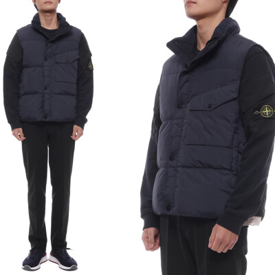 [패션플러스][스톤아일랜드]25FW 남성 크링클랩스 다운 베스트 (K2S15G100003 S0A23 V0020 25F)(571870_K2S15G100003_S0A23_68)