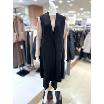 [패션플러스][트리아나]소고 세이브존01 울  노 카라 롱 베스트 TI4VA50_BL (43303446)(572881_43303446)