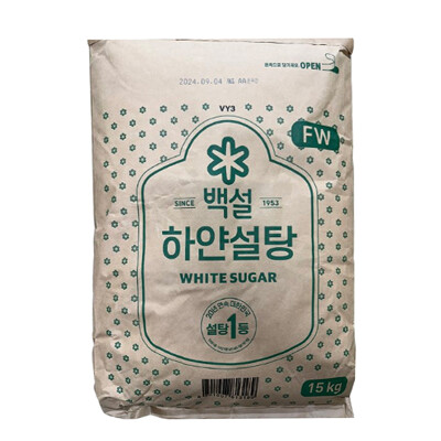 [패션플러스][가공식품센터(무)]CJ 백설 하얀설탕 15kg(574265_5010378323)