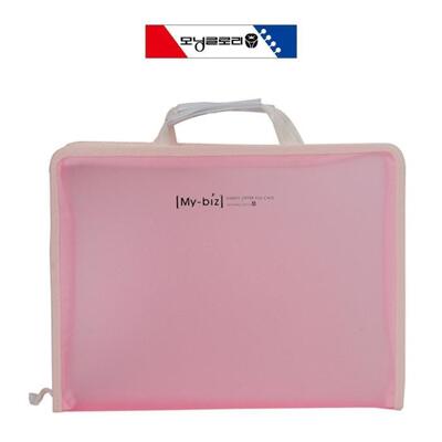 [패션플러스][세븐제이스(7js)]폴더파일 클리어화일 지퍼 모닝글로리 손잡이 (39132937)(581267_39132937)