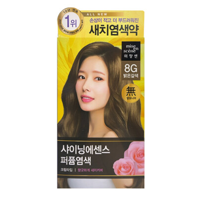 [패션플러스][미쟝센]미쟝센 올뉴 샤이닝에센스 8G 밝은갈색 /염색약(581553_5005029036)