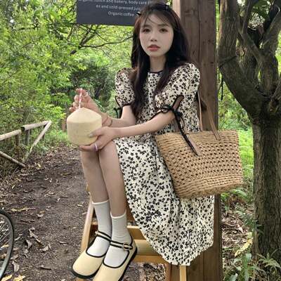 [패션플러스][셀럽하우스]귀여움 OIEO4436 가득 예쁜 플라워 패턴 미니 원피스(583093_n620_25_1_WFG2KIK)