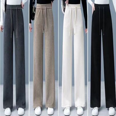 [패션플러스][셀럽하우스]여성 TJKY9302 4컬러 겨울 코듀로이 와이드핏 기모팬츠 슬랙스(583093_n620_25_1_WFG3VCX)