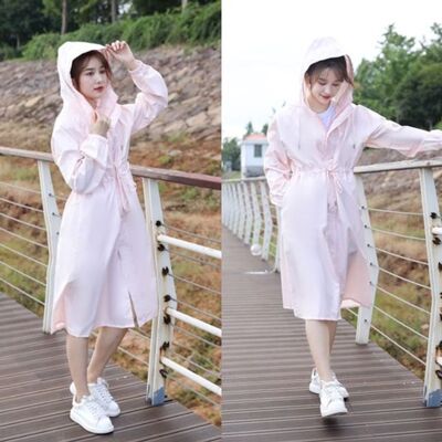 [패션플러스][셀럽하우스]여성 SOBT8299 트렌치코트 방수 집업 캐주얼 우비(583093_n625_25_1_WFGQMTM)