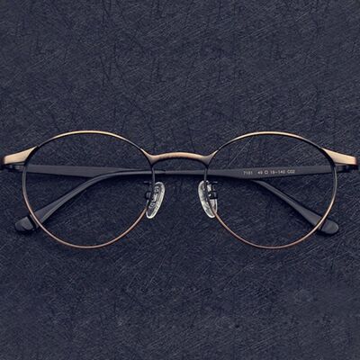 [패션플러스][셀럽하우스]오리엔탈 QIXRRQAM 마스터 라운드 클래식 금속테안경(583093_n724_25_2_WE90596)