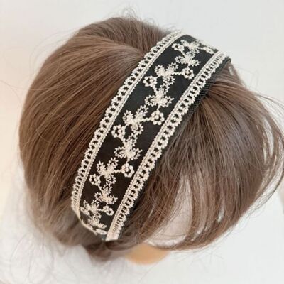 [패션플러스][셀럽하우스]핸드메이드 WIFGVXLV 반다나 레이스 골드 헤어밴드(583093_n724_25_2_WEDCAD1)