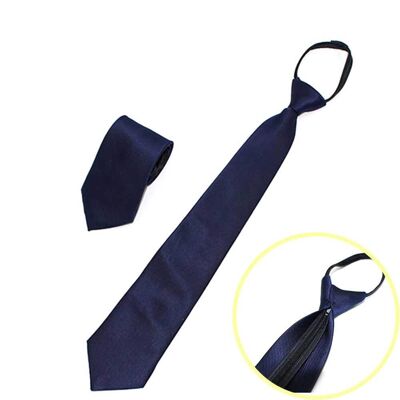 [패션플러스][셀럽하우스]지퍼넥타이 CYZOOJVE 결혼식넥타이 네이비(583093_n724_25_2_WF3CBBC)