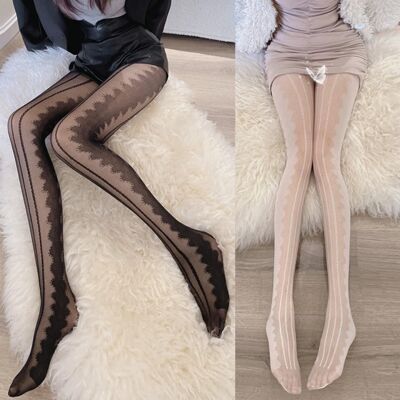 [패션플러스][셀럽하우스]슈가스타킹 JDBCFYTR 패턴 여성 패션 아이템 포인트 허벅지압박밴드 팬티스타킹 화이트 양말 레깅스 패션잡화 ohyeah(583093_n724_25_2_WFIWJGS)