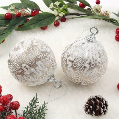 [패션플러스][셀럽하우스]샴페인골드 PJEVKXXT 레이스 장식볼 2p(10cm) (실키레이스)(583093_n807_25_2_WFFXMX4)