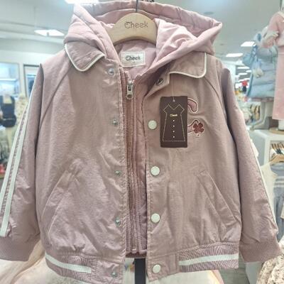 [패션플러스][치크]치크 HC24 유니  조끼탈착 바시티 점퍼 Ckja2591b (42616974)(583257_42616974)