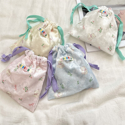 [패션플러스][모어오브]샤샤 꽃 파우치 스트링 복조리 주머니(612390_P0000QGE)