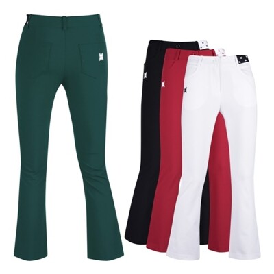 [패션플러스][보스케][보스케]보스케 여성 가을 골프웨어 편한 스판 반밴딩 부츠컷 골프바지 L420952_630947(630947_42795438_630947)