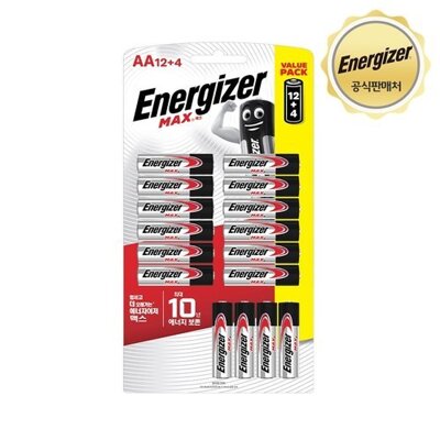 [패션플러스][에너자이저][에너자이저]에너자이저 알카라인 맥스 건전지 12입 + 4입 AA/AAA 택 1 (총 16입)_631653(631653_43788001_631653)