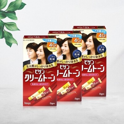 [패션플러스][기타브랜드][기타브랜드]비겐크림톤 염색약 대용량 60g 염모제 자연밤색 4G x 3개_632227(632227_39190777_632227)