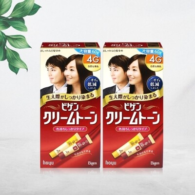 [패션플러스][SK스토아_기타][기타브랜드]비겐크림톤 염색약 대용량 60g 염모제 자연밤색 4G x 2개_632227(632227_39190778_632227)