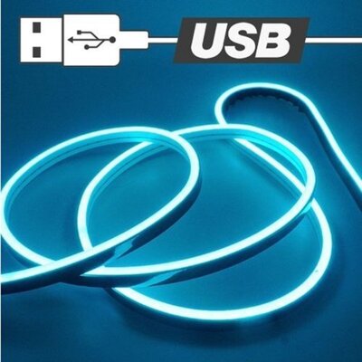 [패션플러스][기타]USB전원 실리콘면발광 무드등 LED바 아이스블루 200cm_W975CBA_635312(635312_42910343_635312)