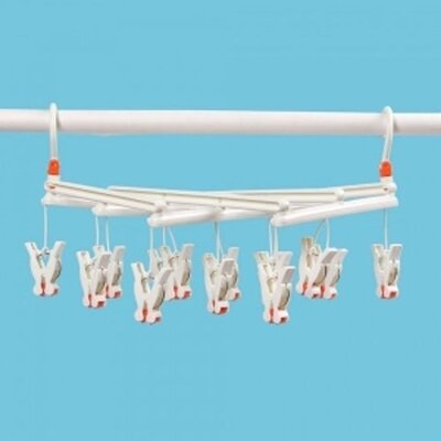 [패션플러스][SK스토아_기타]고품질 자바라 빨래집게 건조대(14p)/ 접이식 속옷건조대 양말건조대 모빌형건조대 집게형건조대 WC7CBBC_635312(635312_55896268_635312)
