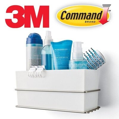 [패션플러스][SK스토아_기타]고품질 메탈트레이 3M 욕실수납걸이 고급 코멘드 욕실용품 수 수납함 다용도 수납바구니 WFH2QJX_635312(635312_57396151_635312)