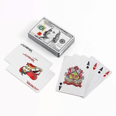 [패션플러스][SK스토아_기타]고품질 포커 카드 실버 여행 셔플 바둑이 플라스틱 코팅 마술 놀이 홀덤 원카드 카지노 WFHRWUS_635312(635312_57972131_635312)