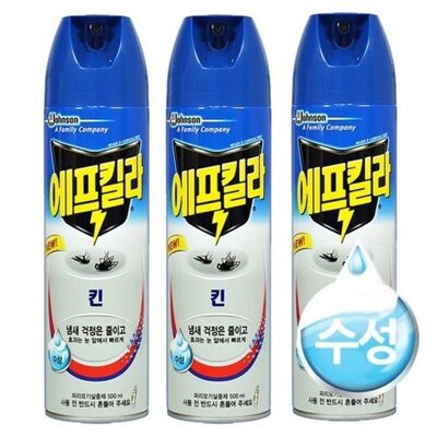[패션플러스][SK스토아_기타]고품질 수성 에어로졸 모기약 에프킬라 킨 3개 모기에어졸 모기약 수성모기약 에프킬러 W16290C_635312(635312_63917884_635312)