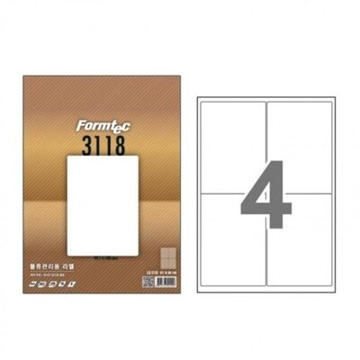[패션플러스][브이와이][브이와이][VCMP2ZWS]폼텍 추천 라벨  스티커라벨지 LQ-3118 20매 4칸_636102(636102_56352432_636102)