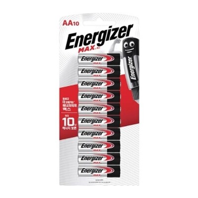 [패션플러스][브이와이][VCJLM586]알카라인 건전지 맥스 AA 부품 10개입 E91BP1_20265996_643542(643542_20265996_643542)