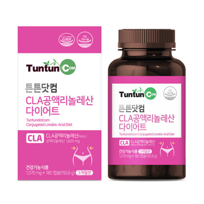 [패션플러스][튼튼닷컴]튼튼닷컴 CLA 공액리놀레산 다이어트 [ 3개월분 ] 1,070 mg × 180 캡슐(192.6 g)(663983_1883675)